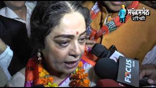 Lok Sabha Election 2014 Candidate Kirron Kher Along With Party Activists Will File The Nomination