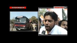 Punjab Youth Congress Protest  against (SYL)