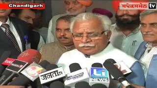 SYL Issue is purely Election stunt by Akaly Govt  in Panjab : Khattar