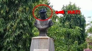 Someone Put A Hat On Dayanand Bandodkar's Bust In Vasco!