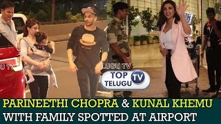 Parineethi Chopra &  Kunal Khemu Spotted at Airport | Bollywood Movies | Top Telugu TV