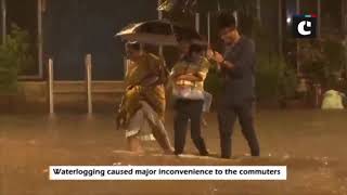 Heavy rainfall leads to waterlogging in Mumbai
