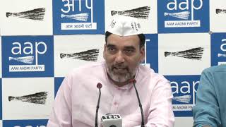 AAP Delhi Convenor Briefs Media on the Issue of Unauthorised Colonies