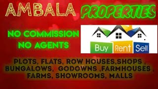 AMBALA  PROPERTIES - Sell |Buy |Rent | - Flats | Plots | Bungalows | Row Houses | Shops|