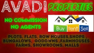 AVADI   PROPERTIES - Sell |Buy |Rent | - Flats | Plots | Bungalows | Row Houses | Shops|