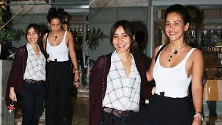 Neha Sharma With Sister Aisha Sharma Spotted At Kitchen Garden BANDRA
