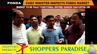 Ponda Market to be fully functional before Ganesh Chaturthi 2019: CM