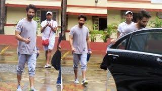 KABIR SINGH Shahid Kapoor Spotted At I Think Fitness Gym Bandra - Watch Video