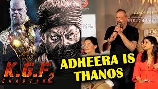ADHEERA Is Similar To THANOS Of Avengers | Sanjay Dutt Reaction On Villain In KGF 2