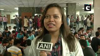 Resident doctors sit on strike in Delhi’s AIIMS against NMC Bill