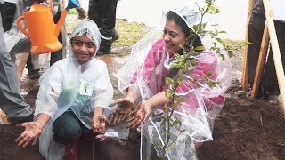 Ajay Devgns Son YUG With Mom Kajol PLANTS Trees | Tree Plantation Drive | Earth Renewal Project