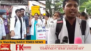 Prostest Against NMC Bill | BY Junior Doctors At Osmania Hospital |