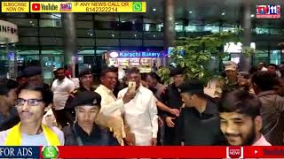 TDP LEADERS WELCOME CHANDRABABU NAIDU EX CM AT SHAMSHABAD INTERNATIONAL AIRPORT  HYDERABAD