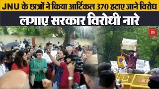 Delhi students protest against 370