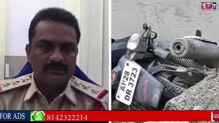 TWO WHEELER COLLIDED IN THE KALWART AT MIDNIGHT ON PJR ENCLAVE ROAD UNDER CHANDANAGAR POLICE STATION