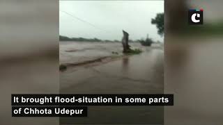 Heavy downpour leads to flood in Gujarat’s Chhota Udepur