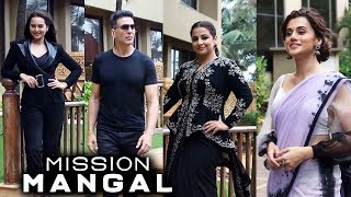 Mission Mangal Movie Promotion | Vidya Balan Taapsee Pannu, Sonakshi Sinha, AKshay Kumar