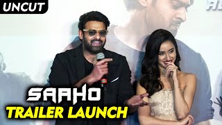 SAAHO Trailer Launch | Full Event | Prabhas | Shraddha Kapoor