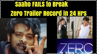 Saaho Hindi Trailer FAILS to BreakZero Trailer Record in 24 Hrs