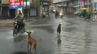 જામનગર-વરસાદ વરસતા નીચાણ વાળા વિસ્તારમાં પાણી ભરાયા
