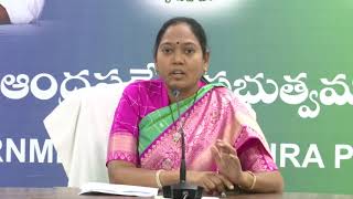 Andhra Pradesh Home Minister Sucharita First Press Meet Secretariat || Online Entertainment