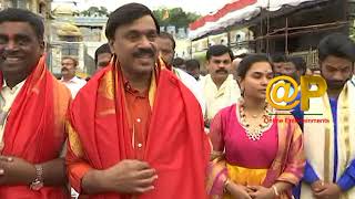 Gali janardhan reddy family visit tirumala tirupati venkateswara temple ||  Online Entertainment