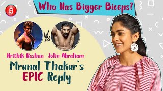 John Abraham Or Hrithik Roshan - Who Has Bigger Biceps? Mrunal Thakur's Epic Reply