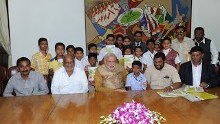 School children from farming community call on PM Narendra Modi | PMO