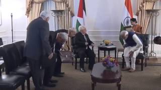 PM Modi meets Palestinian President Mahmoud Abbas | PMO