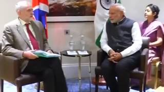 PM Narendra Modi meets Labour Party leader Jeremy Bernard Corbyn | PMO