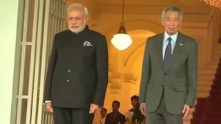 PM Narendra Modi receives Ceremonial Welcome in Singapore | PMO