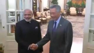PM Narendra Modi meets Singapore PM Lee Hsien Loong | PMO