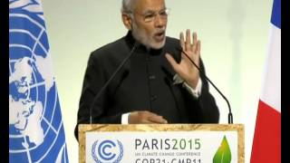 PM Modi addresses the Plenary Session at COP 21 Summit in Paris | PMO