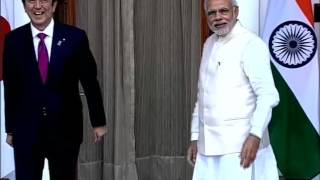 PM Modi meets Japanese PM Abe at Hyderabad House, New Delhi | PMO