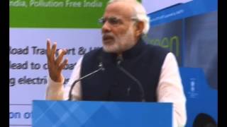PM speaks on occasion of e-bus for Parliament | PMO