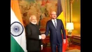 PM Narendra Modi meets PM of Belgium, Charles Michel  in Brussels | PMO