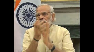 PM Modi witnesses the launch of navigation satellite PSLV-C33/IRNSS-1G | PMO