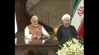PM Modi's address at the Joint Press Statement between India   Iran in Tehran | PMO