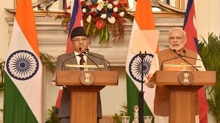 PM Modi at Joint Press Statements with PM of Nepal Mr. Pushpa Kamal Dahal | PMO