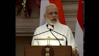 PM Modi at Joint Press Statements with PM of Singapore Mr. Lee Hsien Loong | PMO