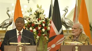 PM Modi at Exchange of Agreements & Press Statement with Mr. Uhuru Kenyatta President of Kenya | PMO