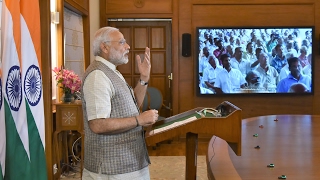 PM Narendra Modi addressing Sri Ram Krishna Vachanmitra Satram, Tiruvalla via VC | PMO