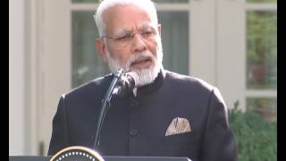 PM Modi's Speech at the Joint Press Statements with President Trump in Washington DC | PMO