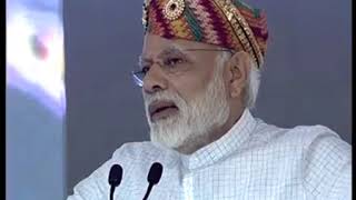 PM Modi's speech at laying of foundation stone for National Highway projects in Udaipur, Rajasthan