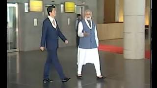 PM Modi and PM of Japan Shinzo Abe Visit Dandi Kuteer, Ahmedabad | PMO