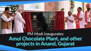 PM Modi inaugurates Amul Chocolate Plant, and addresses Public meeting in Anand, Gujarat | PMO