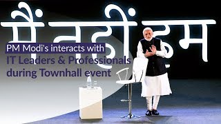 PM Modi launches "Main Nahin Hum" Portal & App, and interacts with IT professionals on Self4Society