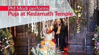 PM Modi performs Puja at Kedarnath Temple in Uttarakhand | PMO