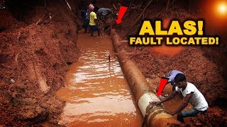 Alas! The fault is found! Work to restore pipeline underway at Bambolim