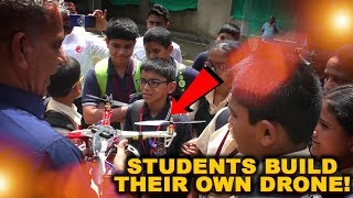 WATCH: Students Of Mushtifund HS Build Their Own Drone!